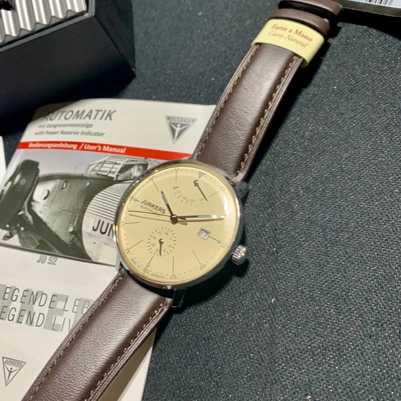 Junkers Bauhaus Automatic Watch Power Reserve - Picture 15 of 16